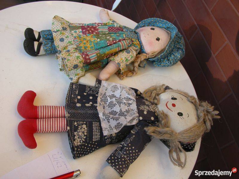 dwie stare szmaciane lalki lubuskie Gorzów Wielkopolski