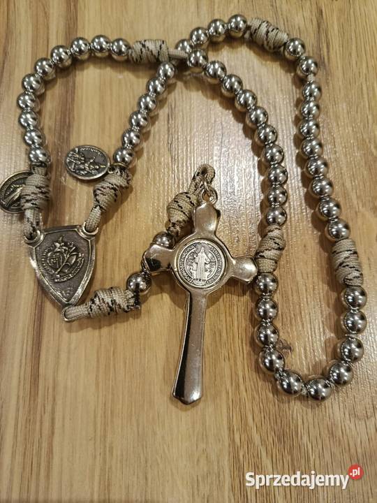 Różaniec linka Paracord stal nierdzewna kolory Jasło