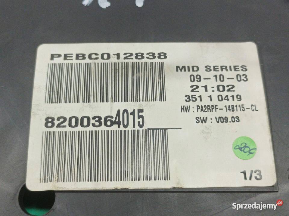 LICZNIK 8200364015 19 D Renault Megane II sprzedam