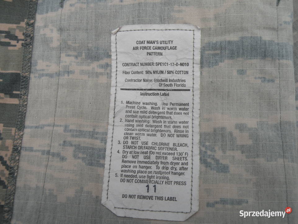 Bluza USAF ABU tiger stripes ripstop 40R Wrocław