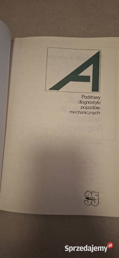 Podstawy diagnostyki pojazdów mechanicznych II Antykwariat Łęczyca