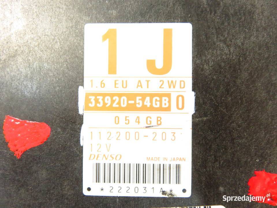 STEROWNIK SUZUKI LIANA LIFTBACK 16 M16A