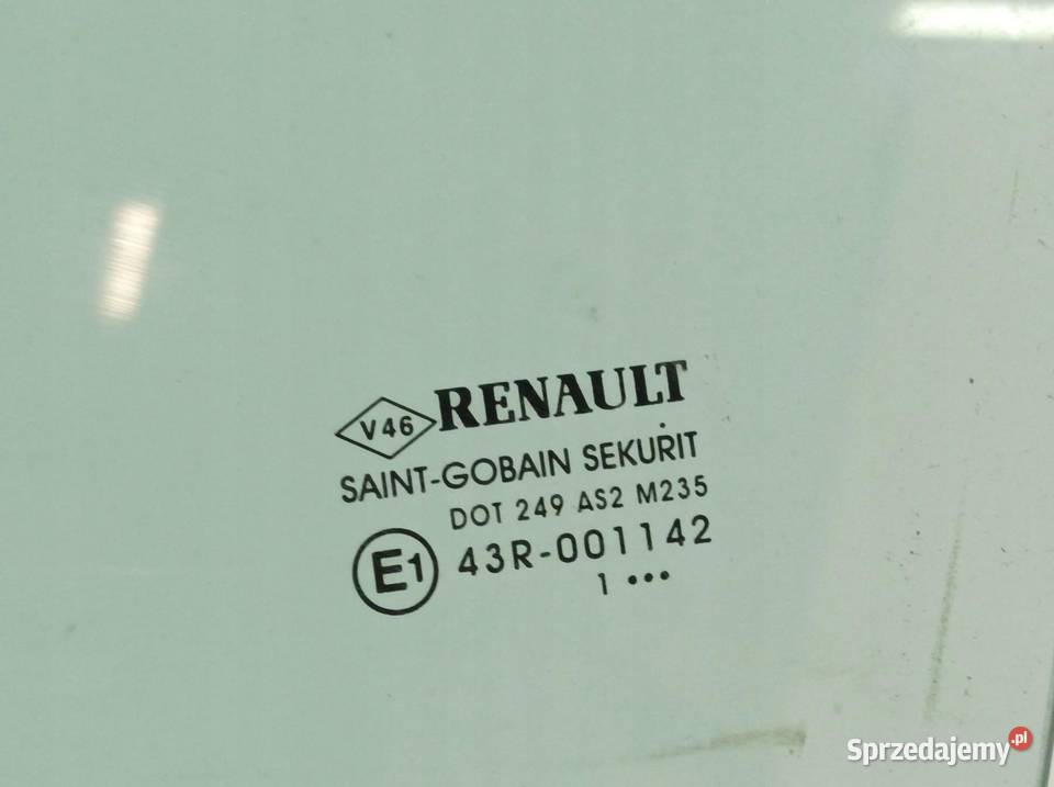 SZYBA DRZWI LEWY PRZÓD 11 R HB 5D Renault Megane