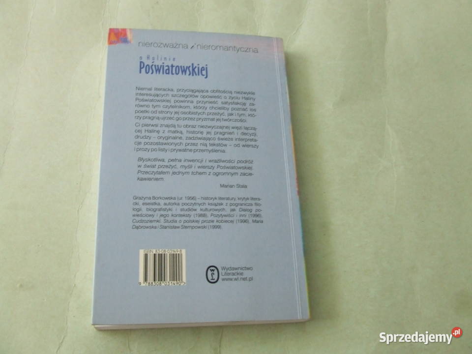 Nierozważna i nieromantyczna Borkowska Czytanie dolnośląskie