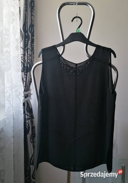NOWA DAMSKA CZARNA BLUZKA BEZ RĘKAWÓW RXLXXL Łódź