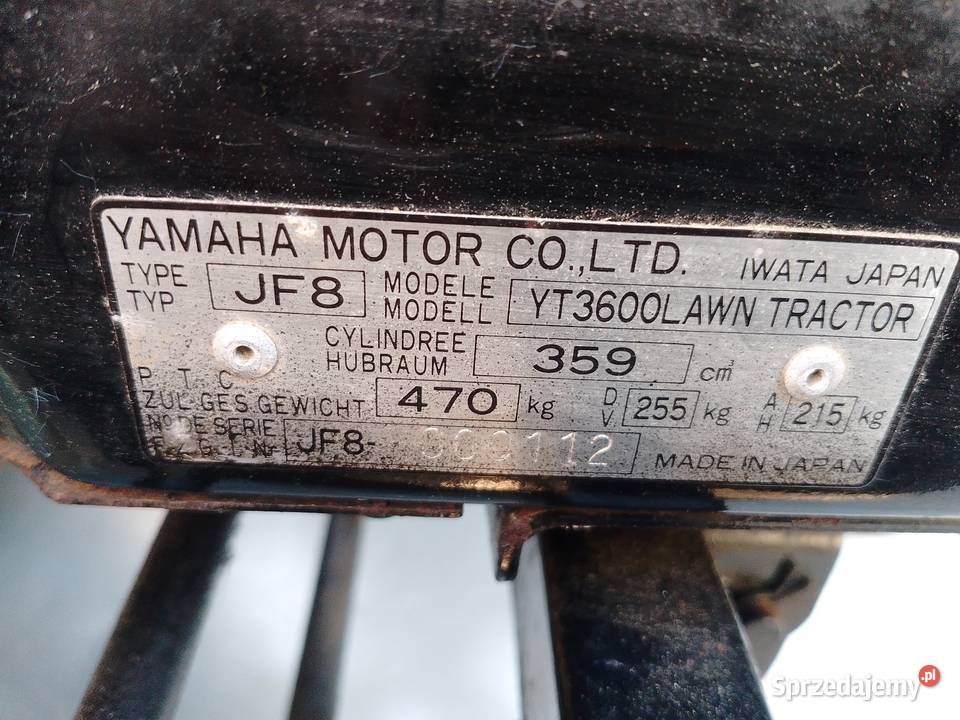 Sprzedam Kosiarkę YAMAHA Biała Podlaska
