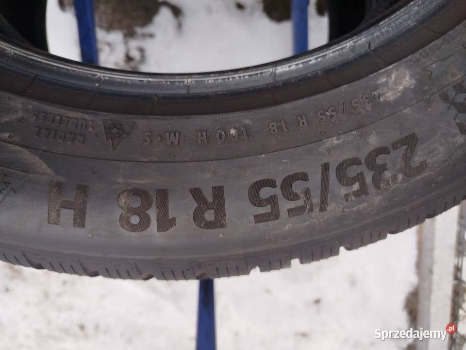 A322 Opony uzywane zimowe 2355518 Continental zima Bąków sprzedam
