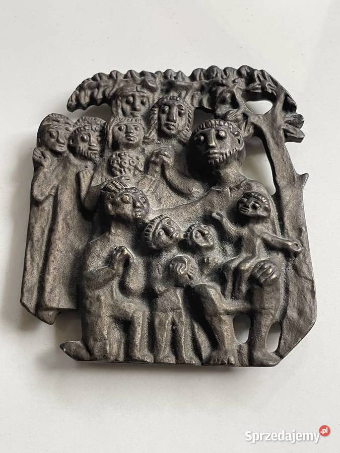 Rzeźba relief z brązu Jezus przyjaciel dzieci Toruń