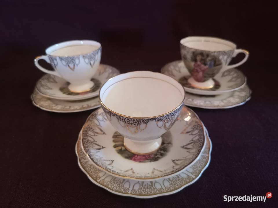 Filiżanka z talerzykiem deserowym Cobrige Gdańsk sprzedam