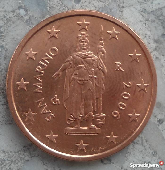 SAN MARINO2 EURO CENT2006 r Numizmatyka mazowieckie Legionowo