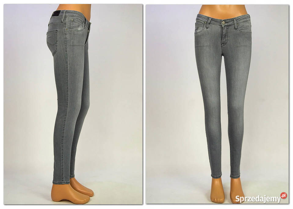 Spodnie damskie Lee Scarlett Grey Skinny W27 L35 Pisz