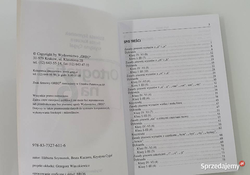 Ortografia na 6 język polski Kędzierzyn-Koźle sprzedam
