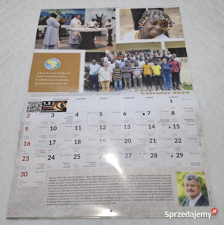 Kalendarz misyjny 2024 SMA Prowincja Polska Pozostałe Czeladź sprzedam