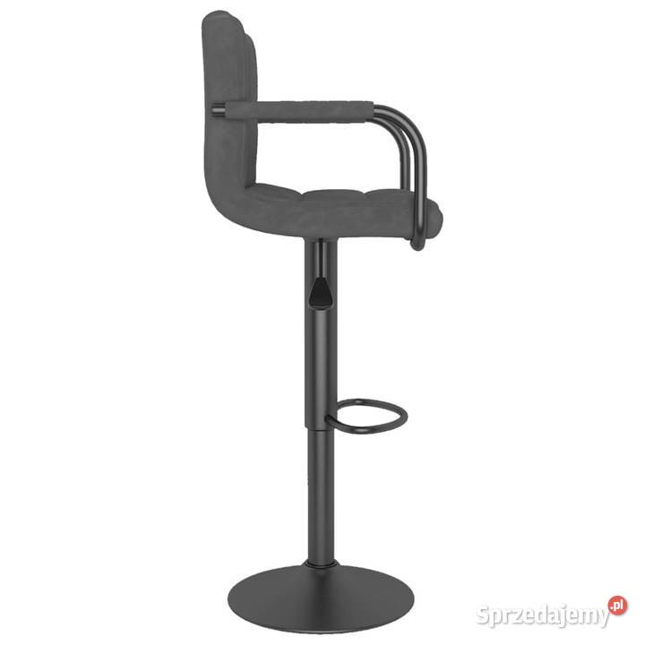 Hoker ciemnoszary obity aksamitem WM334649 Warszawa