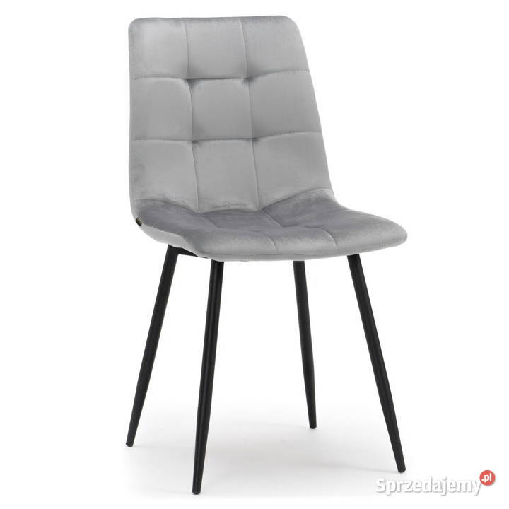 Jasnoszare Krzesło Tapicerowane Parma Wysyłka 44cm Tarchały Małe