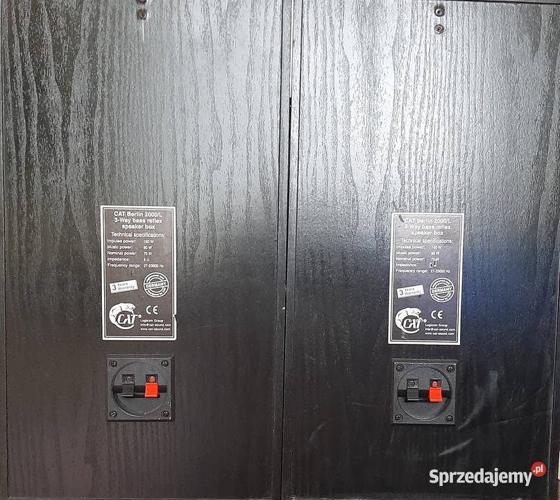 kolumny głośnikowe Cat Berlin 2000L 2723000Hz Gdynia sprzedam