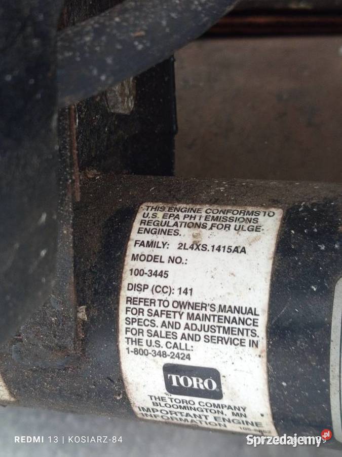 Zbiornik paliwa TORO 38537 Toro bak odsniezarka lubelskie Lublin