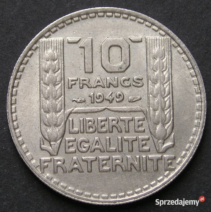 Francja 10 franków 1949 stan 12