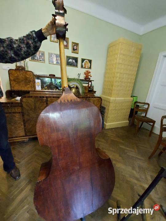 Kontrabas44Corolus Hellmer1776r Sygnowany z kontrabasy Jędrzejów sprzedam