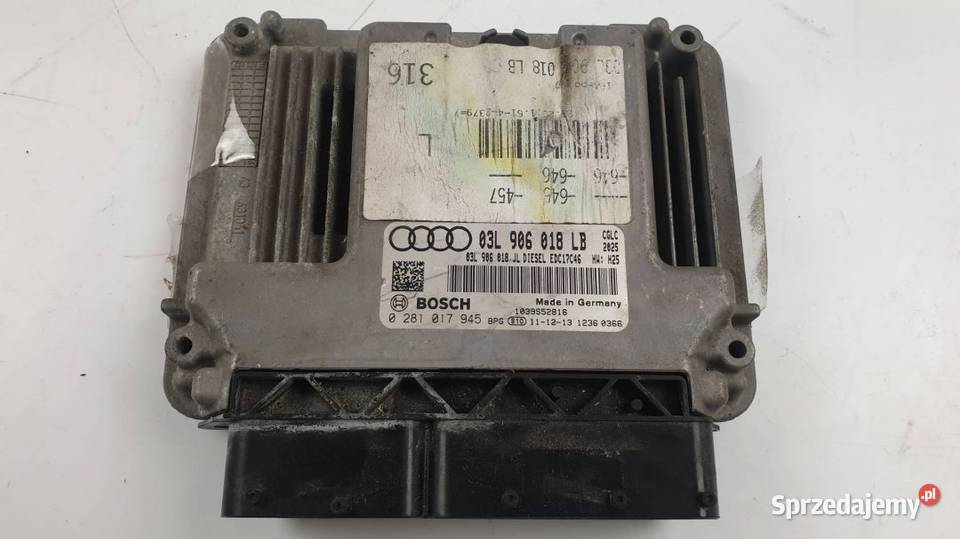 KOMPUTER SILNIKA ECU 03L906018LB EDC17C46 A6 C7 Pozostałe kujawsko-pomorskie
