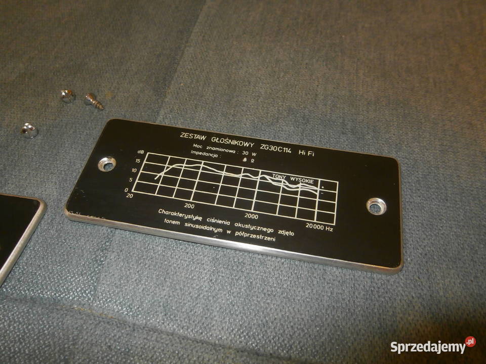 TONSIL ZG 30 C114 4ohm tabliczki 2 ładne Łódź