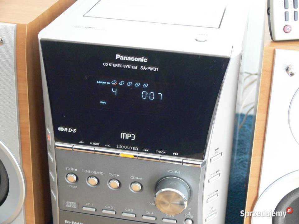 Wieża Panasonic SAPM31 pil RDS mp3 kolumny Jasło