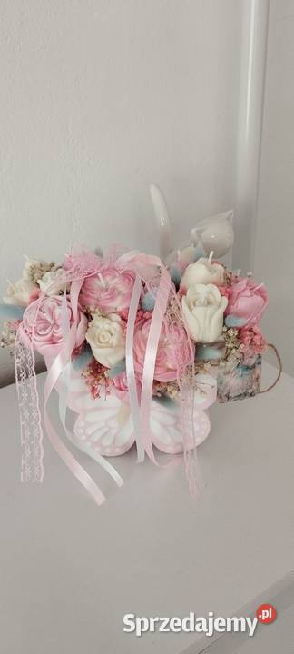 Flower box z świec sojowych Motyl Wręczyca Wielka