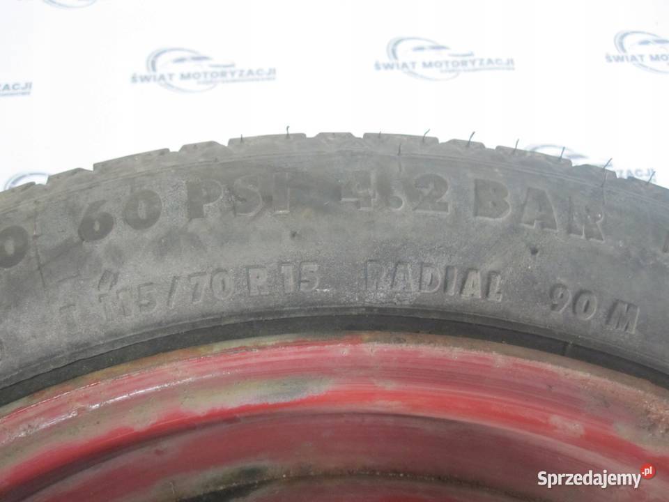 PEUGEOT 206 CITROEN koło dojazdowe 1157015 90M