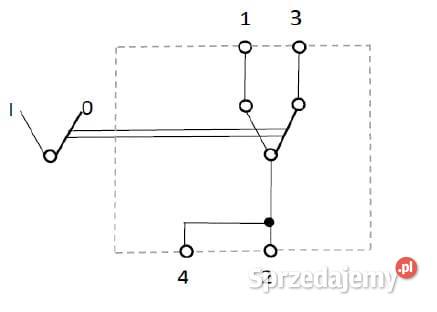Przełącznik kołyskowy I0 onon 12V 4pin lampa Kamionna