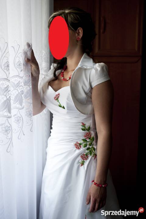 Suknia ślubna wyszywana koralikami Damska Witów