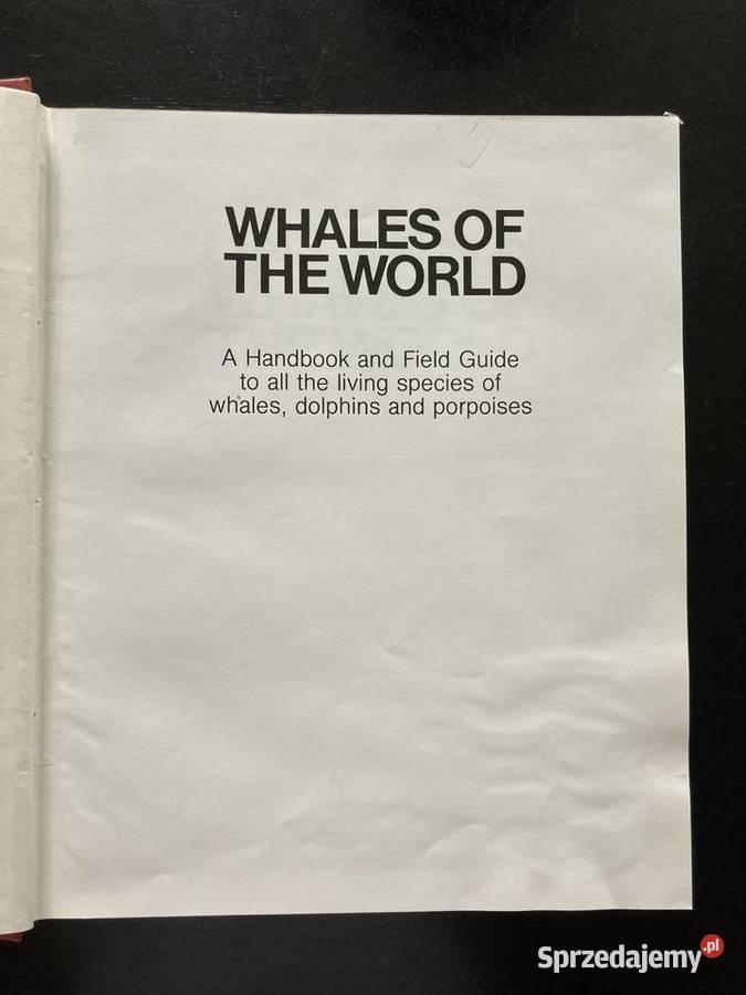 Lyall Watson Whales of the World A Handbook Elbląg