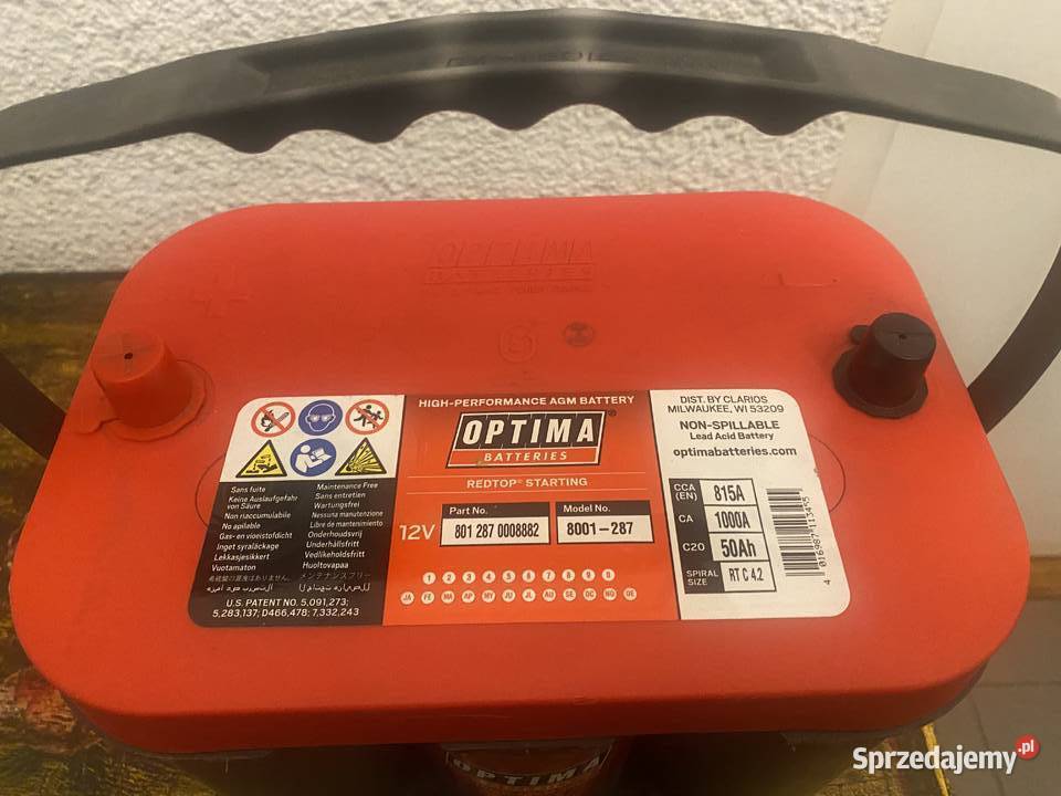 Sprzedam akumulator samochodowy Optima RT C 42 Warszawa