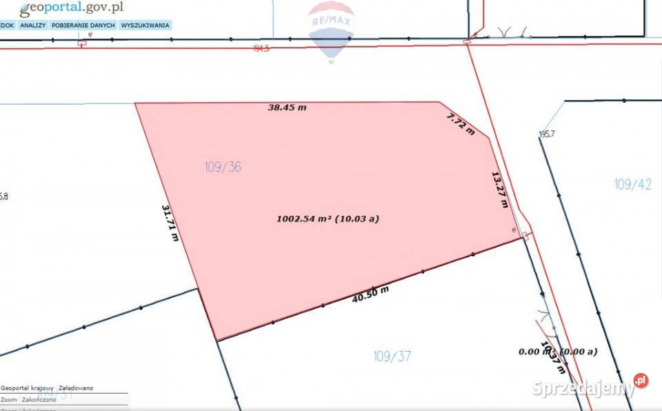 Działka usługowo mieszkaniowa 40.5m Natalin sprzedam