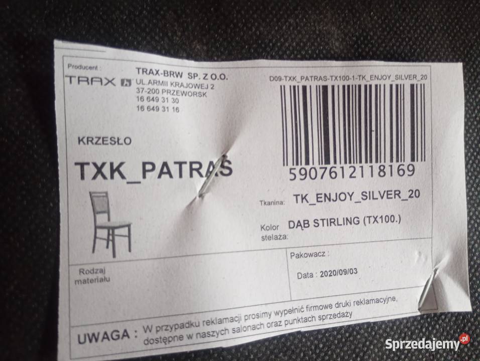 krzesło drewniane Patras dąb Stirling BRW Wschowa