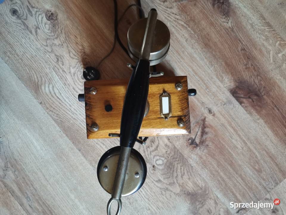 Stary telefon na korbke z lat 30 tych Art Deco Telefony przewodowe małopolskie Kraków sprzedam