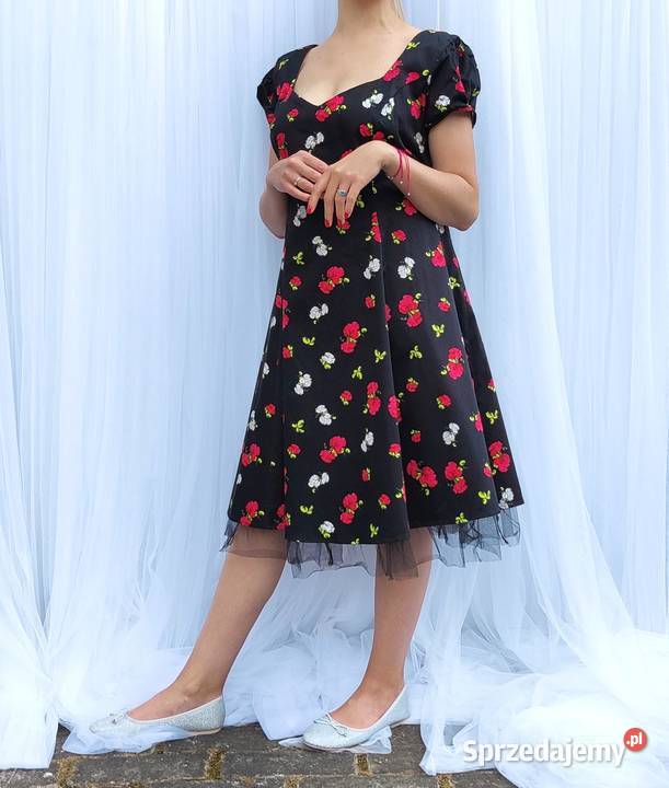 Sukienka Joe Browns midi 48 4XL plus size retro