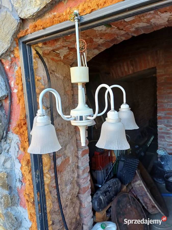 Retro lampa wisząca z 70 tych lat firmy Lubań sprzedam