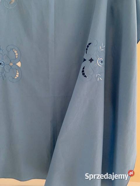 Obrus niebieski haftowany 178137 wiskoza Częstochowa sprzedam