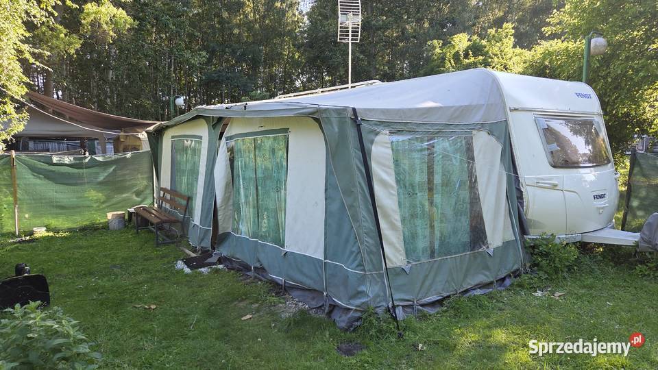 RZYCZEPA kempingowa z miejscem 50m jeziora Wieleń
