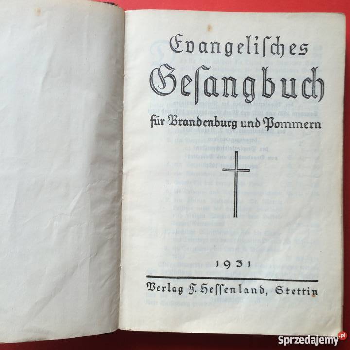 1152 Śpiewnik Ewangelicki Luterański wyd Szczecin sprzedam