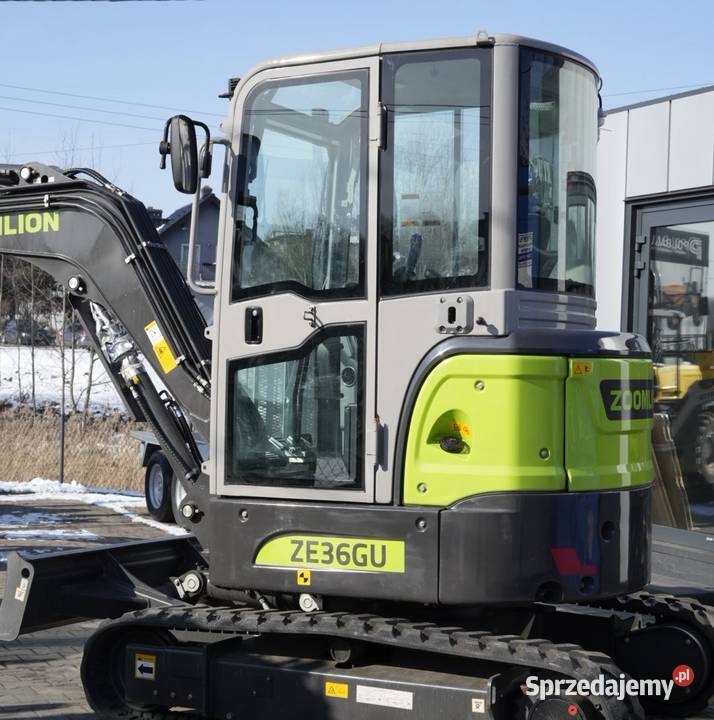 Minikoparka Zoomlion ZE36GU 38 t Zero Tail Swing Wrocław