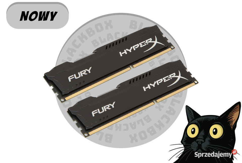 NOWY Kingston HyperX Fury 8 GB 2x4GB DDR3 mazowieckie Węgrów