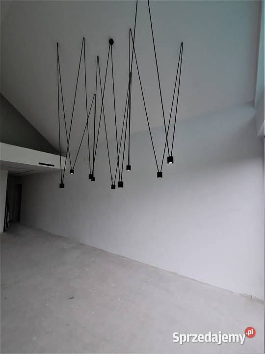 Długa lampa wisząca na antresole ze skosami ABRA Lampy wiszące Rzeszów