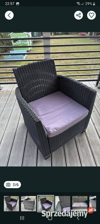 Sofa i fotel z techonratanu Zapewniam transport