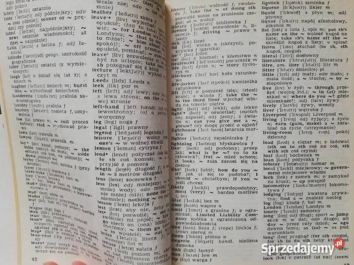 AngielskoPolski Polsko Angielski słownik minimum miękka Kraków