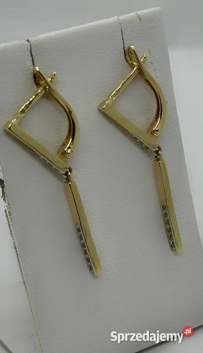 Złote Kolczyki pr 585 215g Kolczyki Elbląg