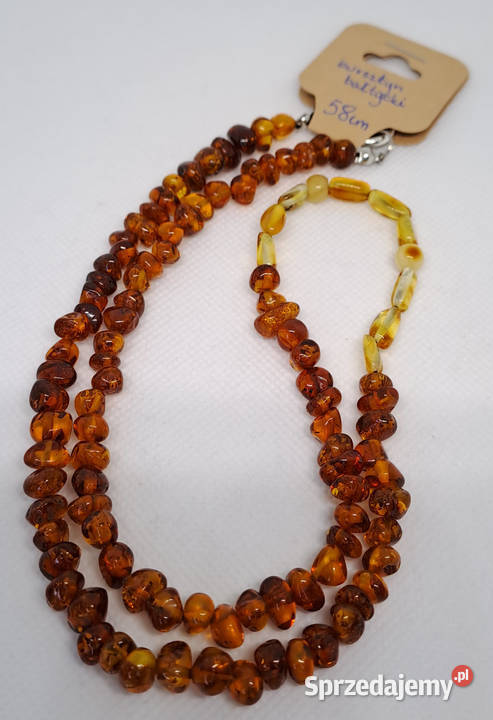 Korale z bursztynu bursztyn bałtycki baroczek Warszawa sprzedam