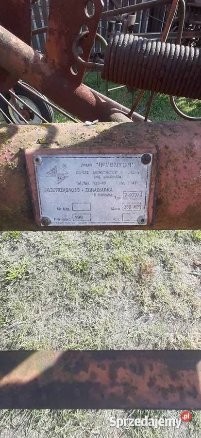 Przetrząsaczo zgrabiarka 6 słoneczko kustracz sprzedam