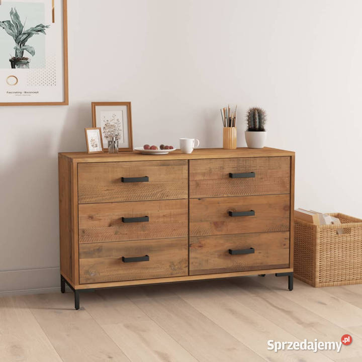 Szafka brązowa 110x35x70 lite drewno sosnowe Warszawa