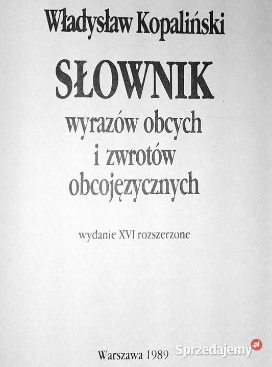 Słownik wyrazów obcych i zwrotów obcojęzycznych
